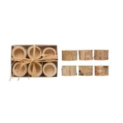 Hello Honey® Birch Wood Containers, 6ct.