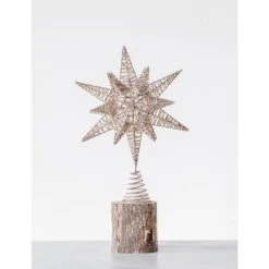 Hello Honey® 15.5" Multidimensional Metal Star Tree Topper With Gold Glitter 5 Hello Honey® 15.5" Multidimensional Metal Star Tree Topper With Gold Glitter -Michaels Store D758737S 2