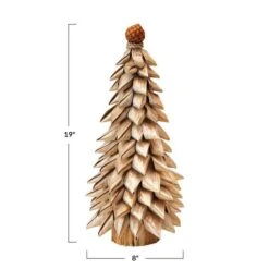 Hello Honey® 19" Natural Buri Leaf Loop Tree With Pod Decorative Tree Topper 5 Hello Honey® 19" Natural Buri Leaf Loop Tree With Pod Decorative Tree Topper -Michaels Store D758750S 2