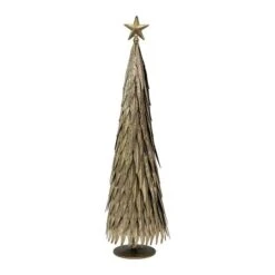 Hello Honey® 21.5" Antique Brass Embossed Metal Tree With Star Décor