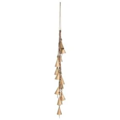 Hello Honey® Antique Brass Finish Hanging Metal Bell Cluster