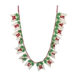 Hello Honey® 6ft. Wool Merry Christmas Pendant Banner