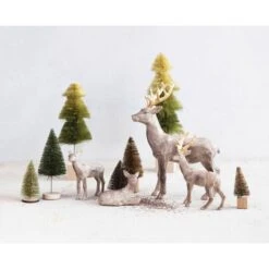 Hello Honey® 10.5" Brown Decorative Standing Deer With Gold Accents -Michaels Store D758788S 3