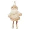 Hello Honey® 7" Cream Wool Felt Santa With Jingle Bell Hat