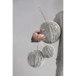 Hello Honey® 6" Snow Finish Brown Textured Plastic Ball Ornament -Michaels Store D758799S 3