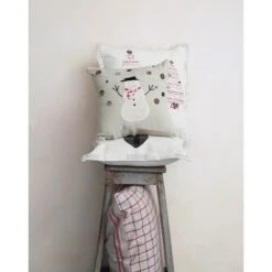 Hello Honey® Natural & Red Embroidered Trees Pillow -Michaels Store D758813S 2