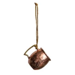 Hello Honey® 2.5" Copper Finish Hammered Stainless Steel Mule Mug Ornament -Michaels Store D758827S 4
