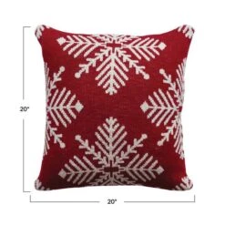 Hello Honey® Red & White Snowflake Pillow -Michaels Store D758830S 3