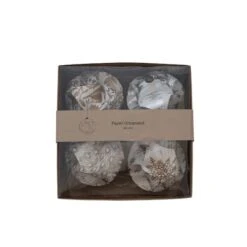 Hello Honey® Handmade Recycled Paper Glitter Ornaments Set 8 Hello Honey® Handmade Recycled Paper Glitter Ornaments Set -Michaels Store D758839S 3