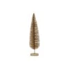 Hello Honey® 13" Gold Glitter Plastic Bottle Brush Tree With Wood Base