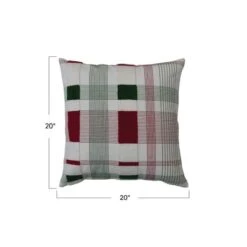 Hello Honey® Red & Green Plaid Pillow -Michaels Store D758847S 3