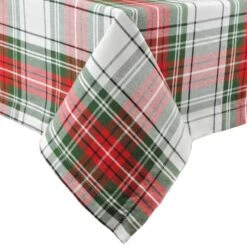 DII® Christmas Plaid Tablecloth