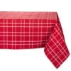 DII® Holly Berry Plaid Tablecloth